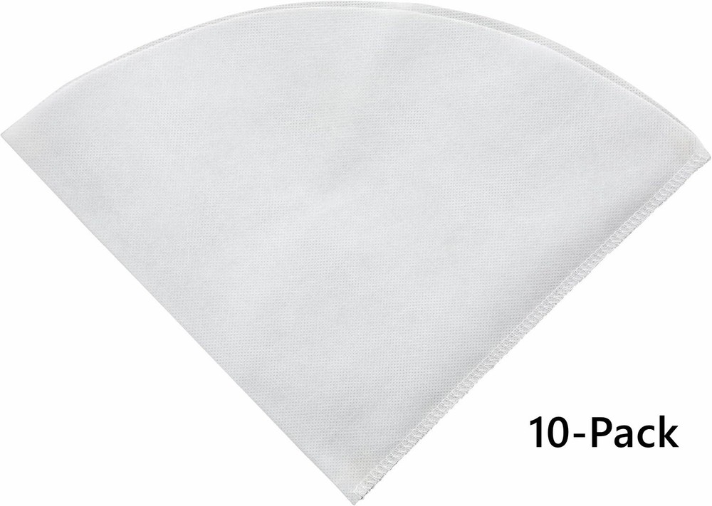 Winco Rayon Cloth Filter Cones for FF-10, White, 10Pcs/Pack