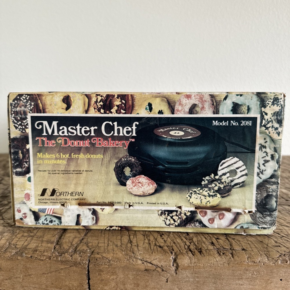 Vintage Electric Master Chef Donut Maker Model No 2081