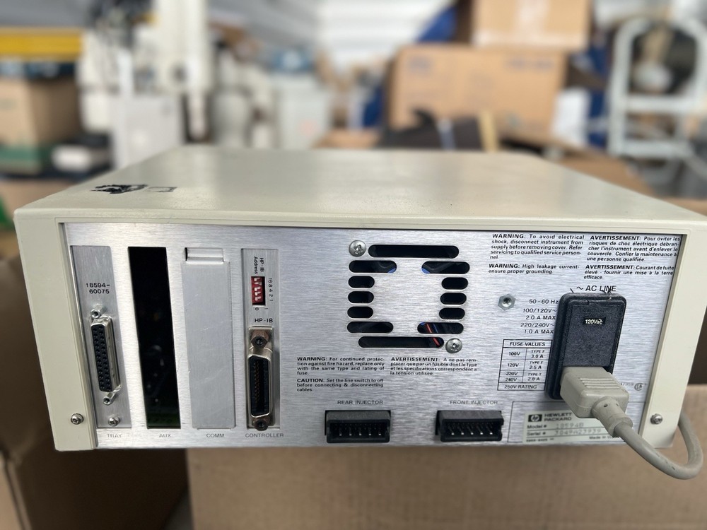 HP 7673 Autosample Controller Module 18594B w/ HP 10833B cable