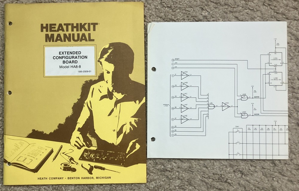 Heathkit HA8-8 Manual Extended Configuration Board