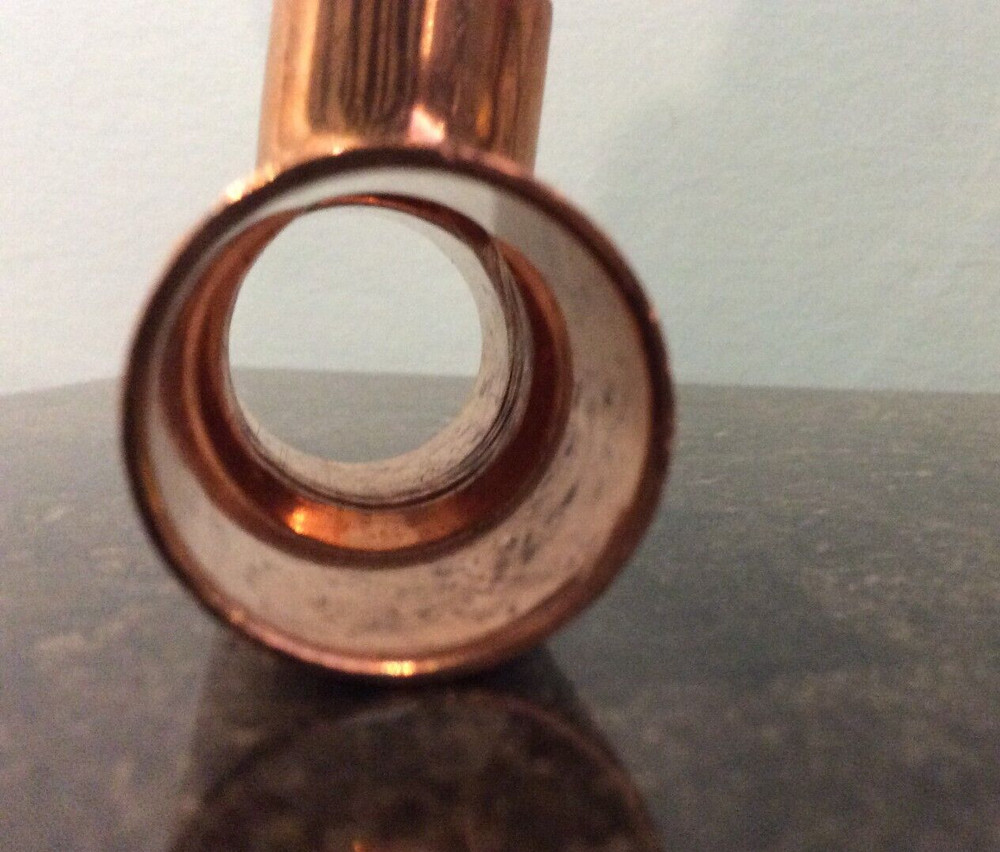Copper Pipe Fitting Reducing Tee 3/4" x 3/4" x 1/2"