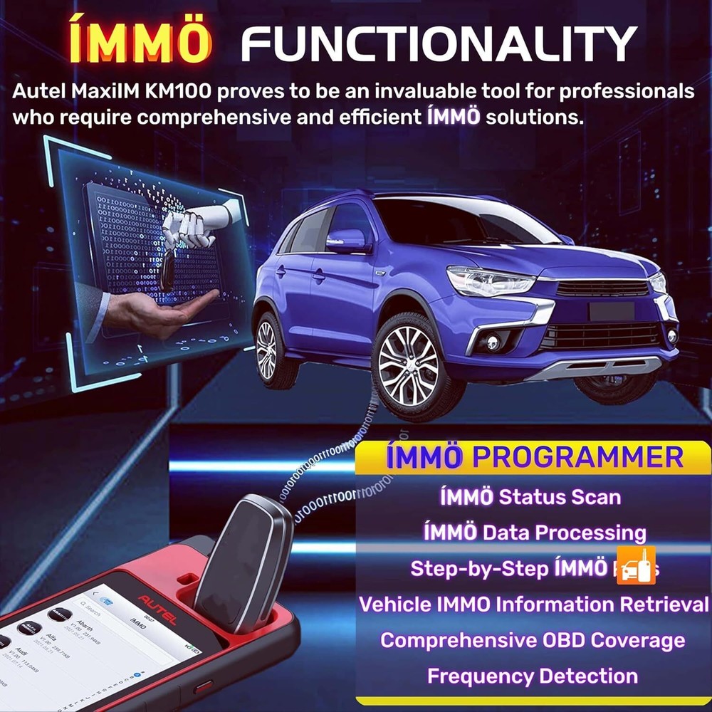 2025 Newest Autel MaxiIM KM100 Key Fob Programming Tool Programmer Immobilizer