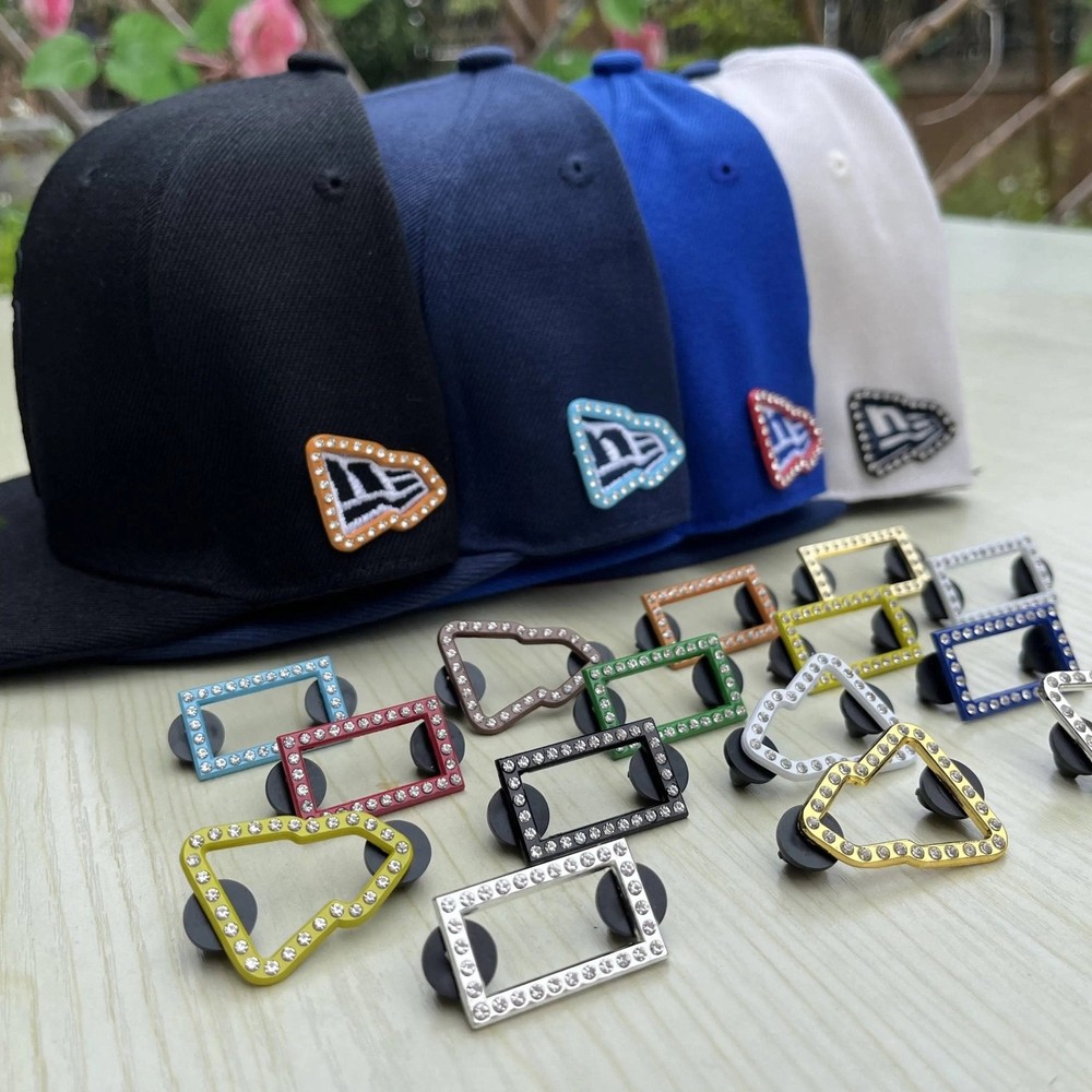 Border Hat Pin Set - White Diamond