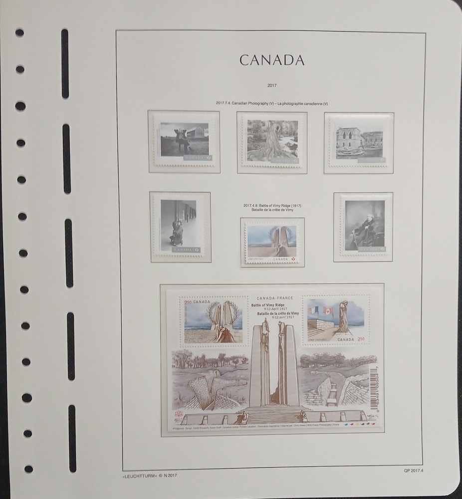2017 Canada Year Set On Lighthouse/Leuchtturm Hingless Pages