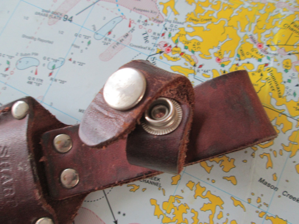 VTG SHARP Leather Fixed Knife Sheath **NO KNIFE**