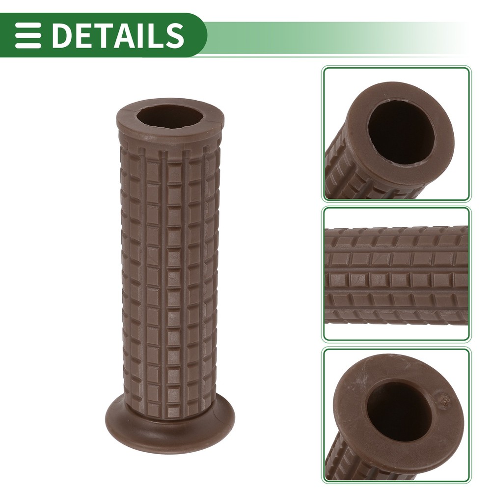 Motorcycle Knobs 1" 25mm Throttle Handlebar Handlebar TPU Dark Brown