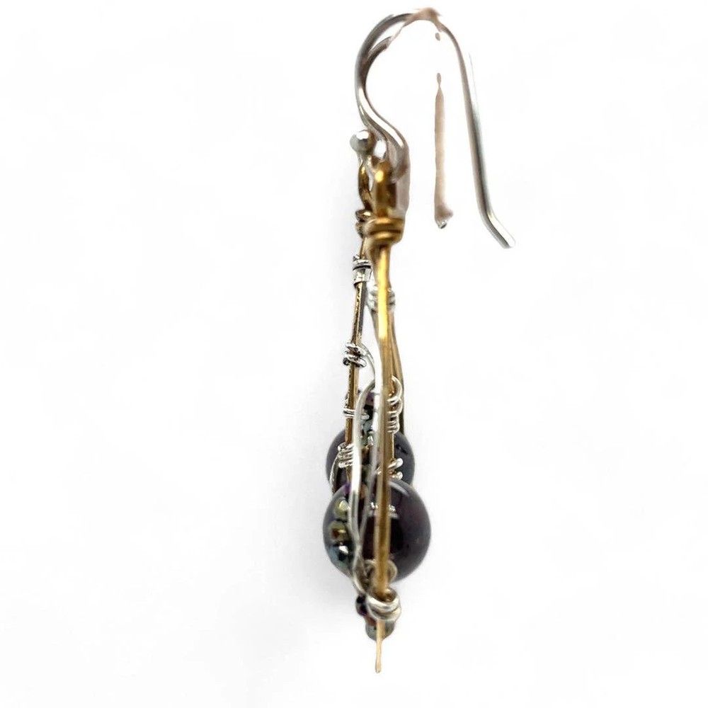 Garnet Royalty Earrings E82612
