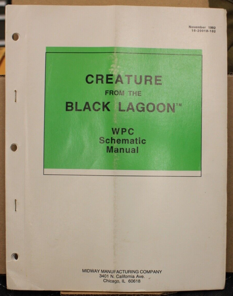 Creature from the Black Lagoon Pinball WPC Schematic #4 - Bally