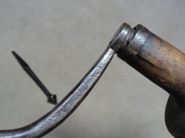 Hand Forged Bit Brace w/ Countersink Bit Antique Woodworking Tool Wheelwright