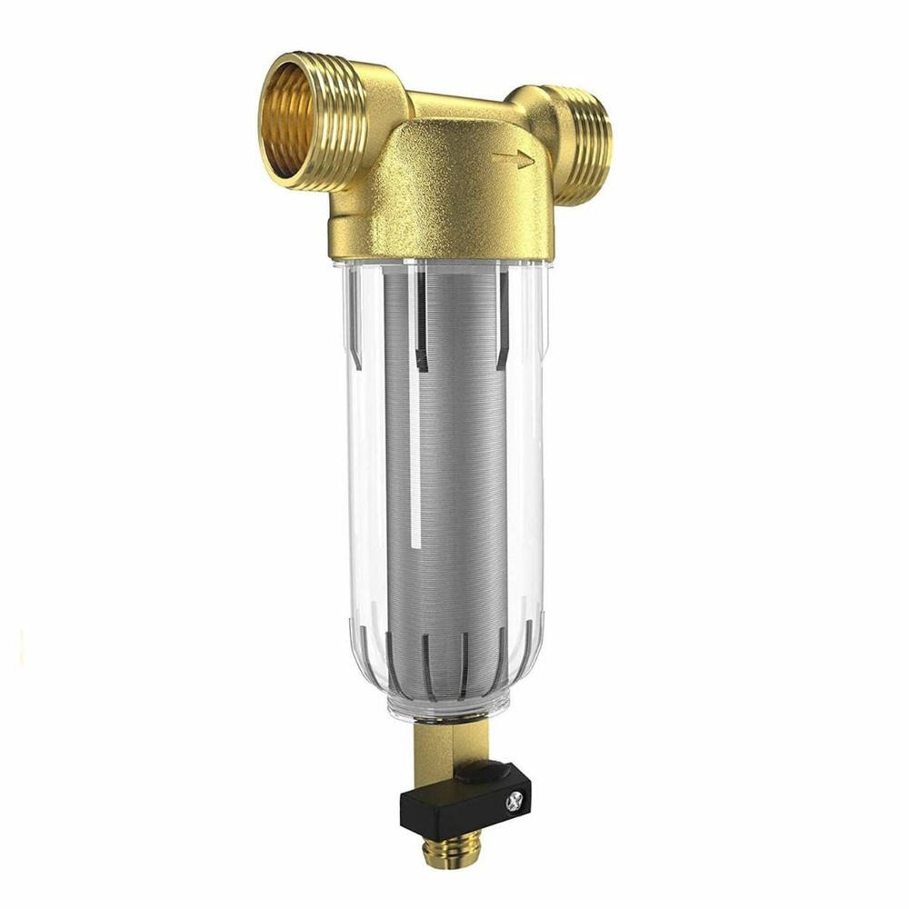 Aquaboon Spin Down PreFilter, AB-PF50M Reusable Whole House Sediment Filter