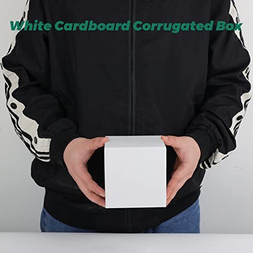 25 Pack Shipping Boxes for Mailing Moving Packaging Corrugated Boxes White
