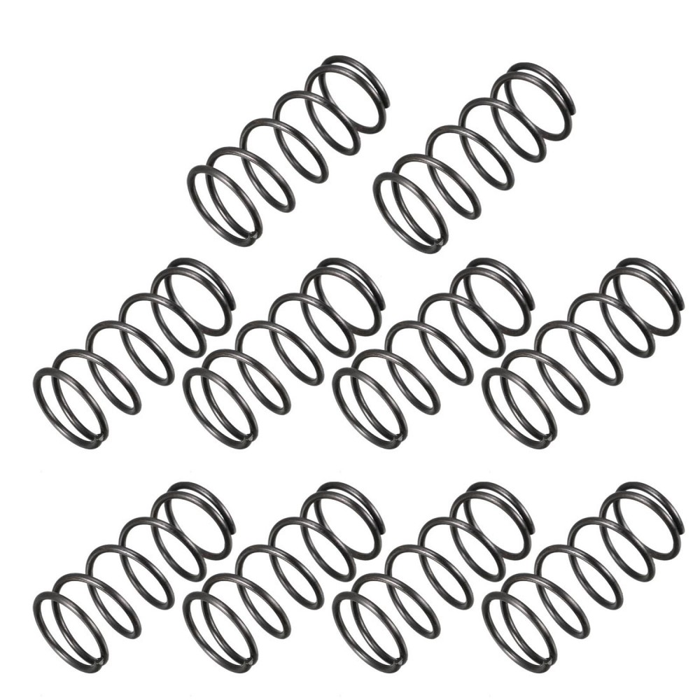 14mm Outer Diameter 1.2mm Wire Dia 30mm Long Compression Spring 10Pcs