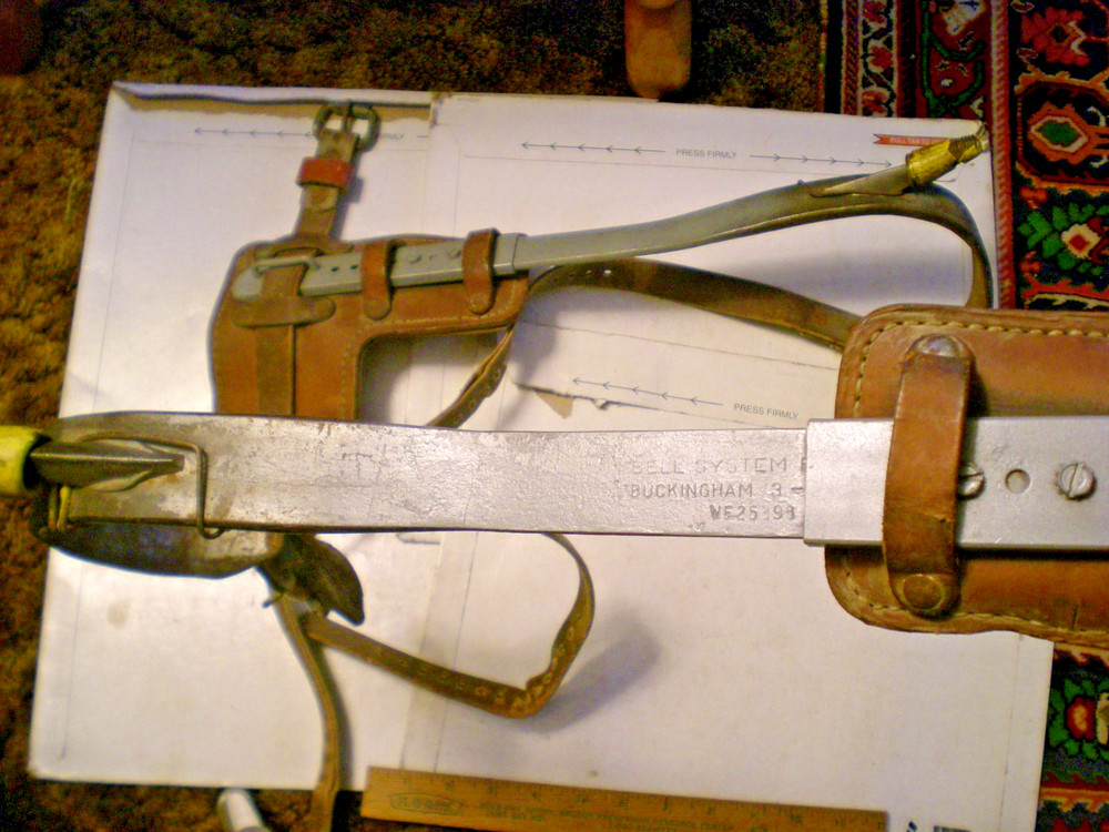 Bell System Buckingham Tree Pole Climbing Spike Set