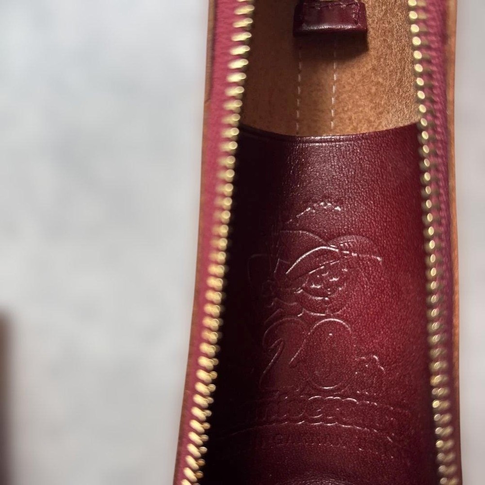 burgundy leather pencil case #4bfc18