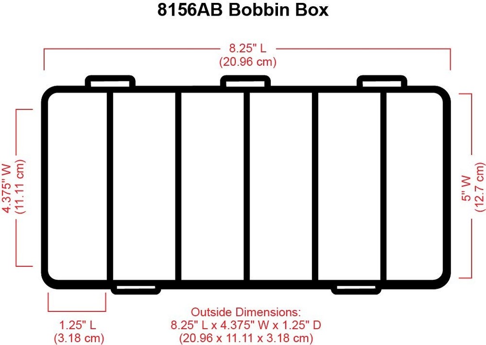 ArtBin Large Bobbin Box Clear Plastic Sewing Organizer Storage Case