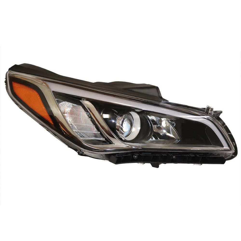 Halogen Headlight Assembly for 2015-2017 Sonata Right Passenger Side DRL