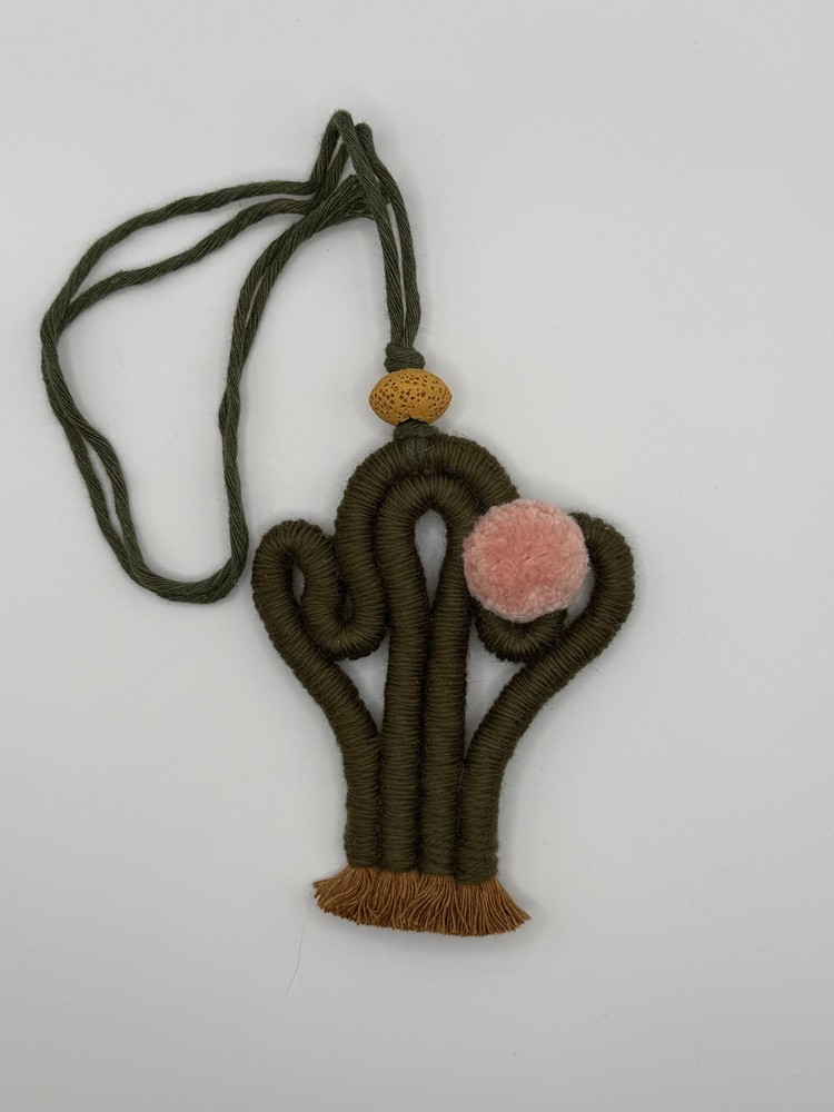 Hanging Handmade Macrame Cactus