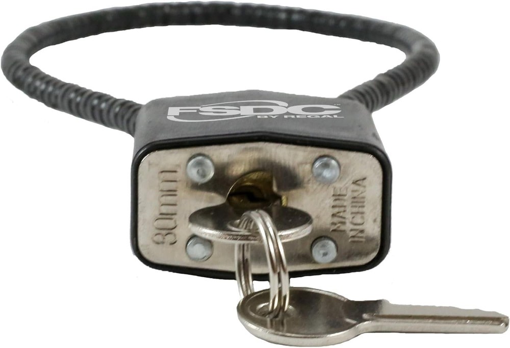 15" Gun Cable Lock - Scratch-Resistant with 2 Keys & Multi-Firearm Compatibility