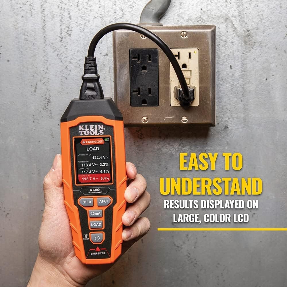 Advanced Circuit Analyzer with Dual Fault Detection & Easy-to-Read LCD Display