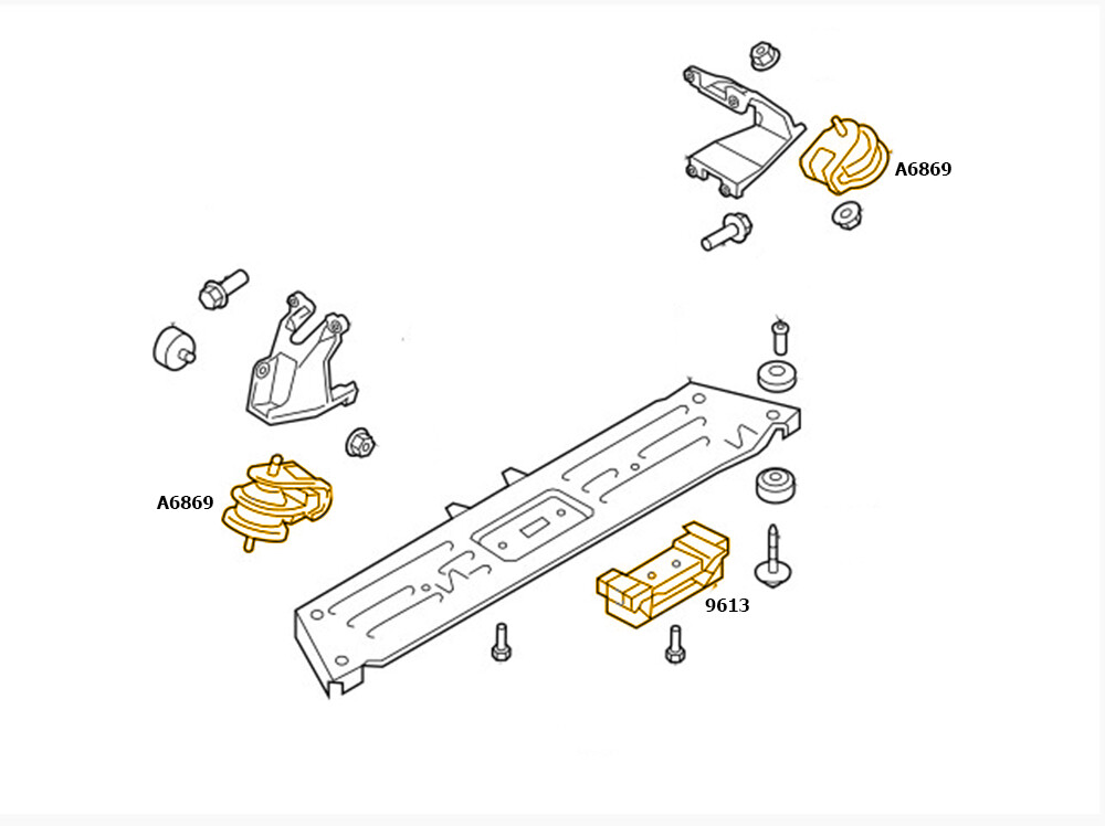 Engine Mounts front Right/Left &Trans Mount Rear 3Pcs For Suzuki Grand Vitara