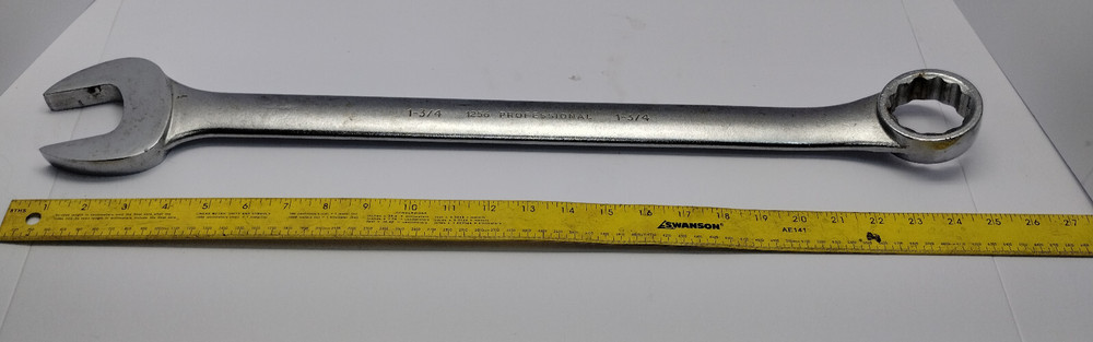 Proto 1256 1-3/4" Open & Ring End Combination 12pt NICE!