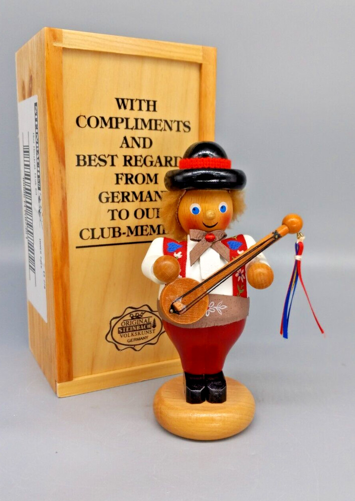 SIGNED Steinbach - Minstrel Player - Mini German Club Kit Nutcracker