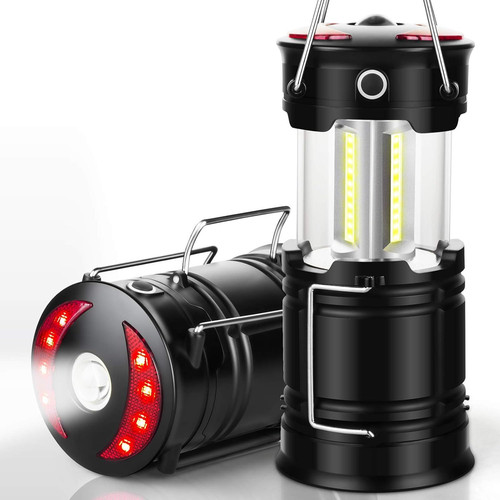 2 Pack Camping Lanterns Accessories USB Rechargeable and 2 Pack, 2 Red