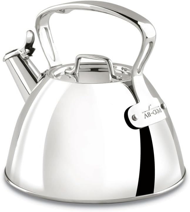 Elegant Stainless Steel 2-Quart Whistling Tea Kettle - Durable & Dishwasher Safe