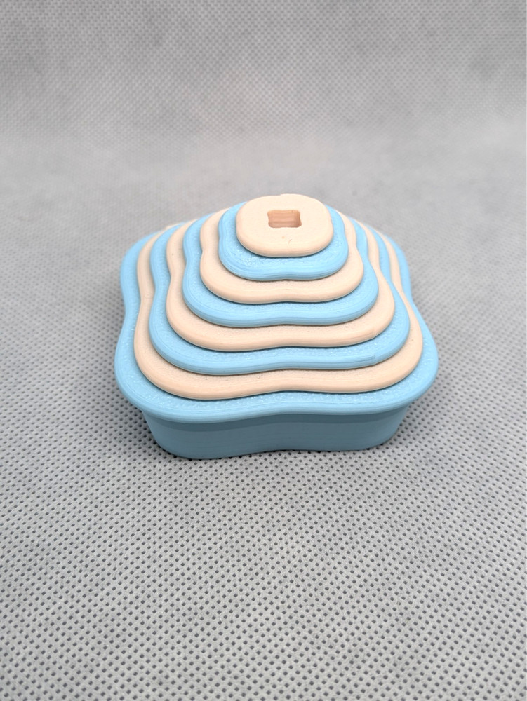 Wavy Square Clay Cutter Shape Set ~ Polymer Crafting Tool ~ Stackable Outline