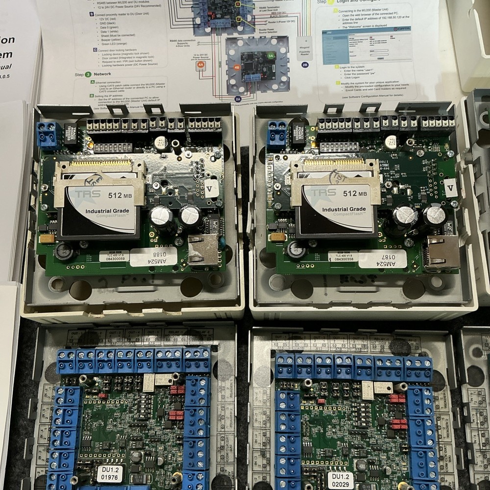 Lot of Kaba E-data Access Control Board System With Software Instructions AM524