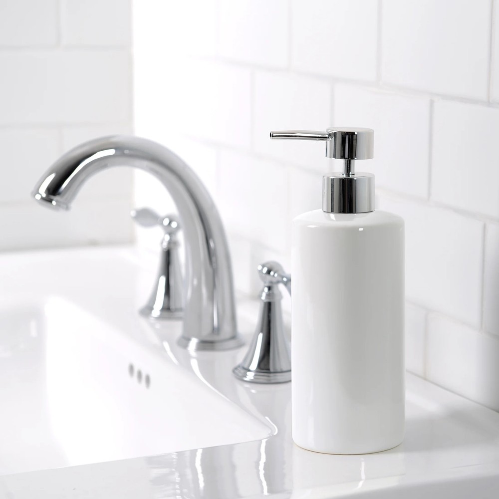 Ceramic lotion pump bathroom soap dispenser accessory