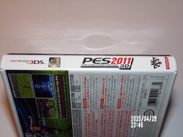 PES 2011 Pro Evolution Soccer 3D Nintendo 3DS Case ONLY- No game / Lenticular