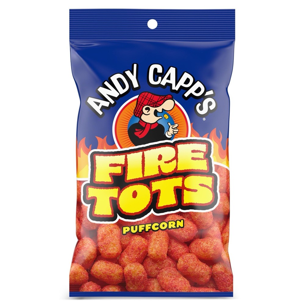 Andy Capp's Fire 🔥 Tots, Puffcorn Snack, 1.5 oz.