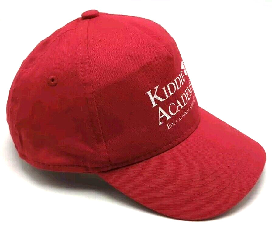 KIDDIE ACADEMY hat red adjustable snapback cap Child Size