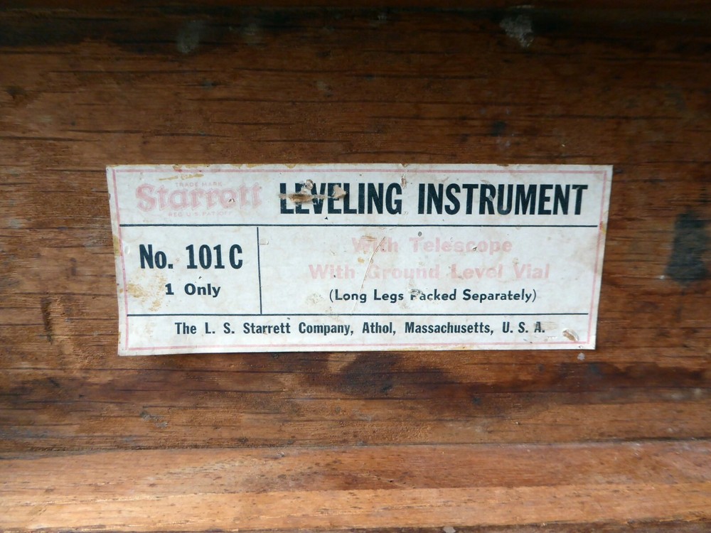Starrett 101C LEVELING INSTRUMENT COMPLETE SET VINTAGE!!