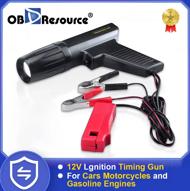 Ignition Timing Light Gun 12V Engine Diagnostic Tool for Tune Up Easy Use