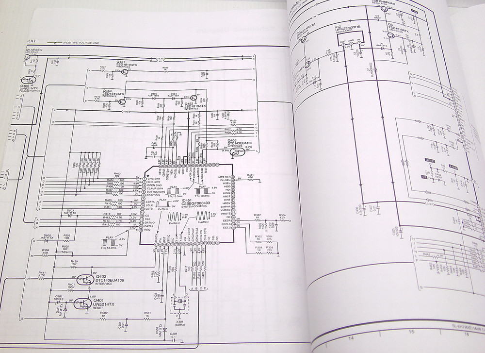 Technics Original Service Manual Schematics SL-EH790E Compact Disc Player