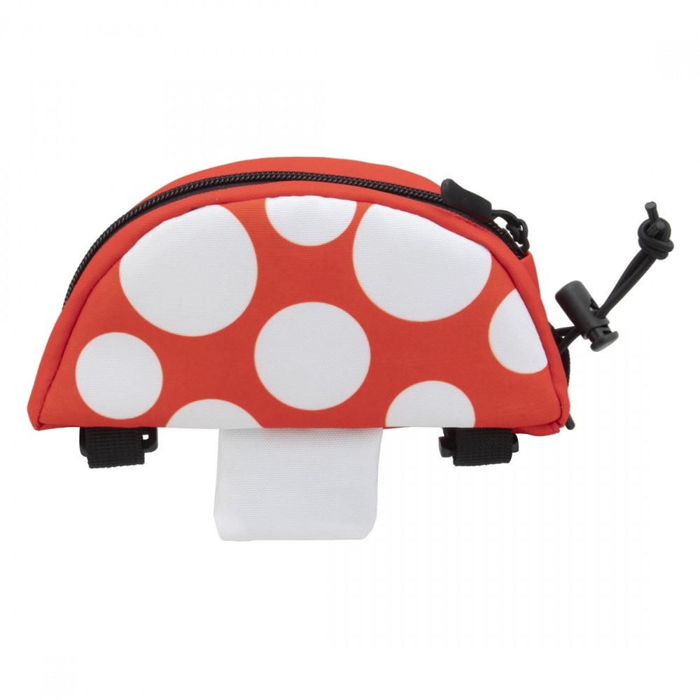 Snack! Mushroom Frame Bag - Durable PU-Coated Polyester, Hook and Loop Mounts,