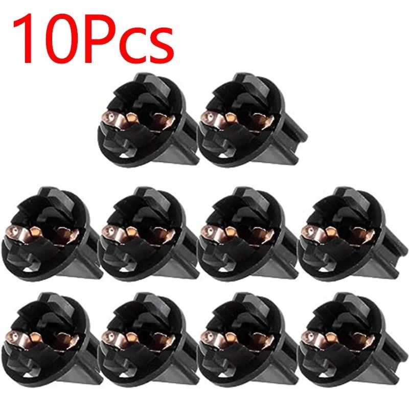 10x T10 PC194 LED Bulb Instrument Panel Cluster Dash Lights Twist Lock Sockets