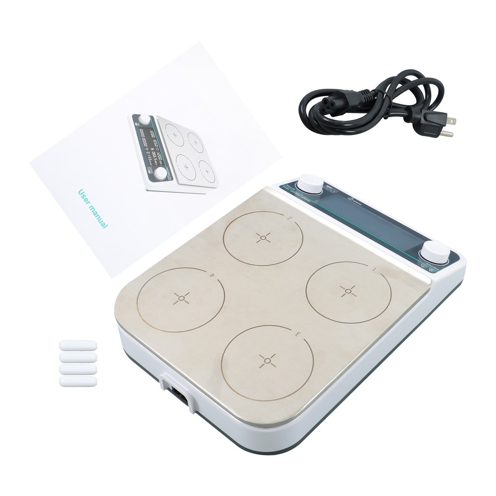 Multiple Magnetic Stirrer with Heating Function 4 Position Max Capacity 4*500ml