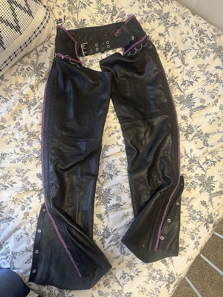 Woman’s Purple Bling Chaps Size Medium- New