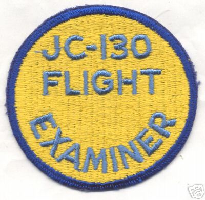 JC-130 FLIGHT EXAMINER patch