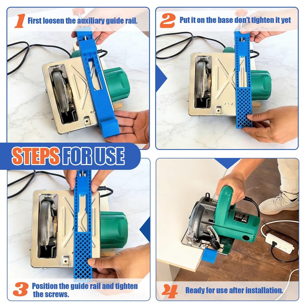 Adjustable Cutting Machine Base Guide, Innovative Clamp Circular Saw Guide El...