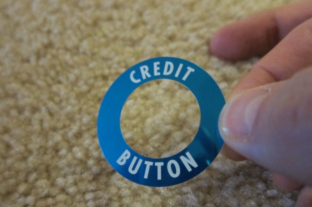 STERN Credit Button Decal Screen Printed - PA EXCLUSIVE!