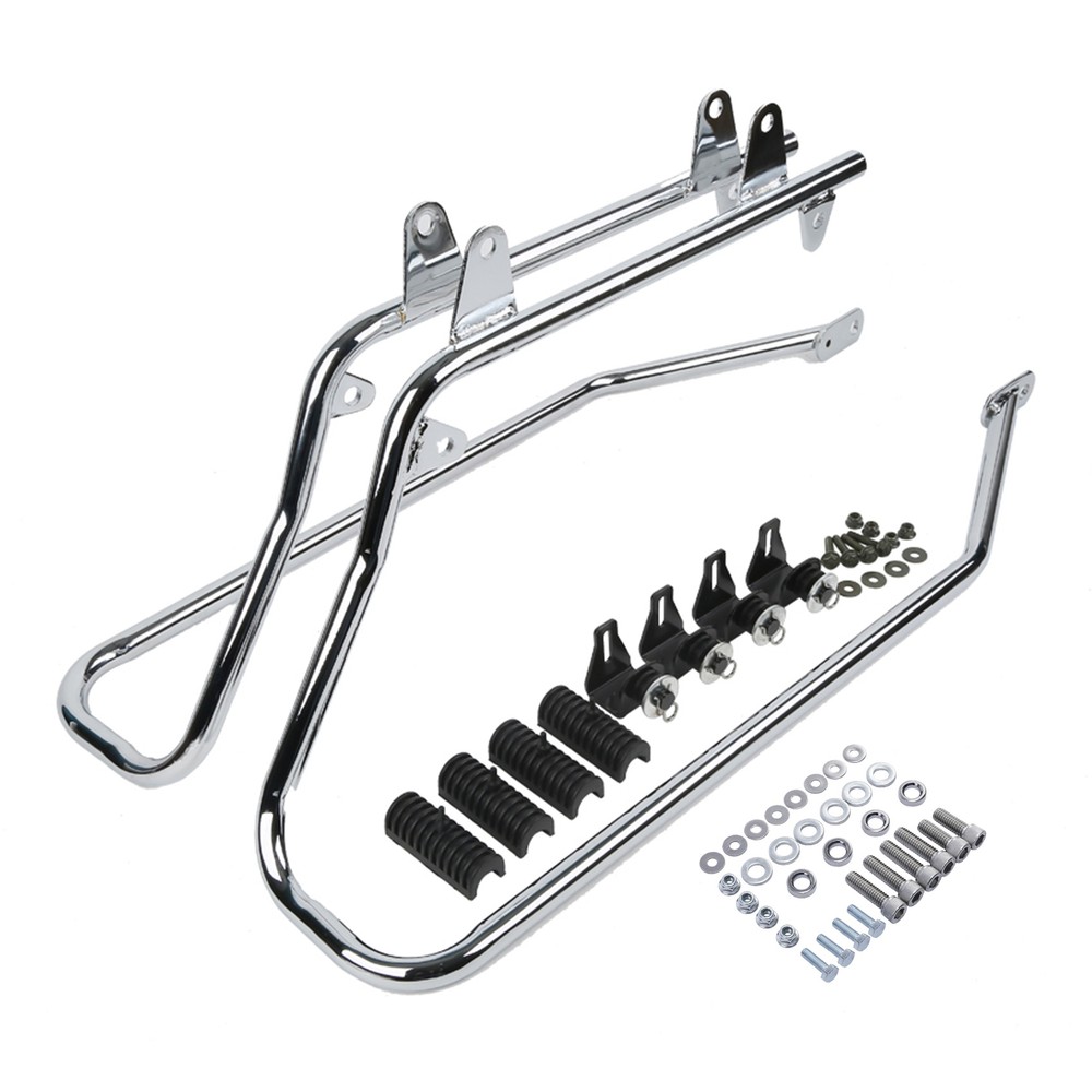 Saddlebag Conversion Brackets w/ Hardware Mounts Fit for Harley Davidson Softail