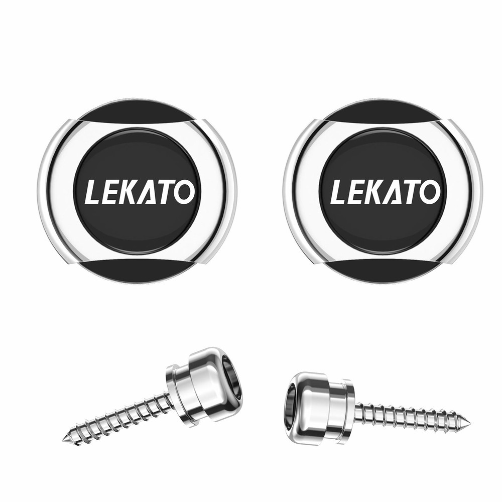Guitar Strap Button Locks Quick Release Security Retainer Anti-Rust Metal Silver