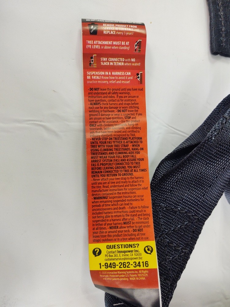 Game Winner Full Body Fall Arrest Harness With Integrated SRS
