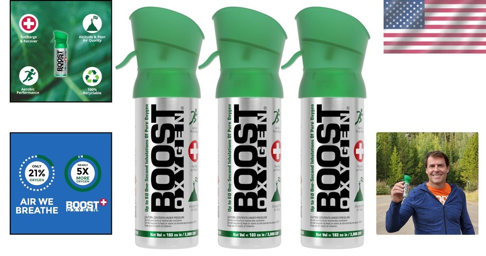 Lightweight Portable Oxygen 3 Pack