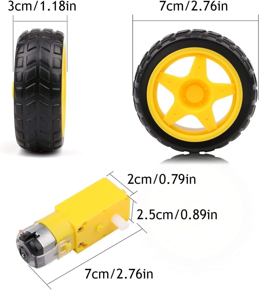 DC Gear Motor Wheel Set