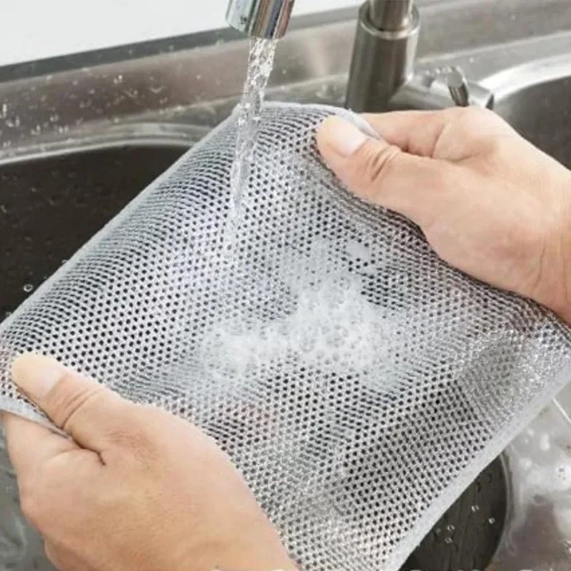 20pcs Multipurpose Wire Miracle Cleaning Clothes Thickened Cleaning Sponge Scrub
